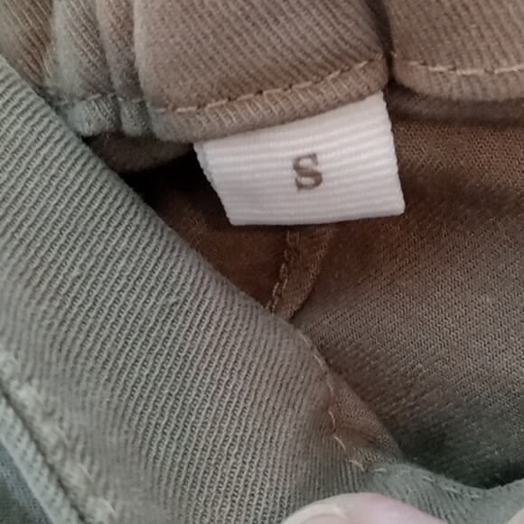 Ecru women's size Small tan with side stripes joggers. - Picture 3 of 8